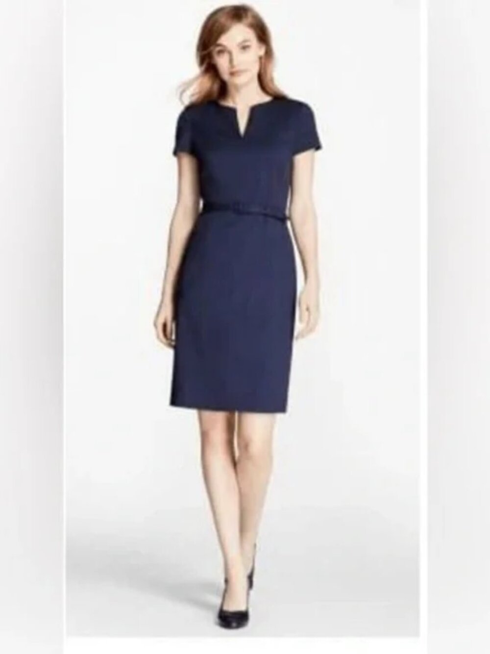 NWOT Brooks Brothers Italian Stretch Wool Sheath Dress